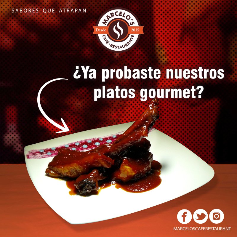 marceloscafe's tweet photo. Te ofrecemos alto cocina con los mejores estándares de calidad. Ven y disfruta en Marcelo's Sabores que atarpan https://t.co/f4P5Hd4GuC