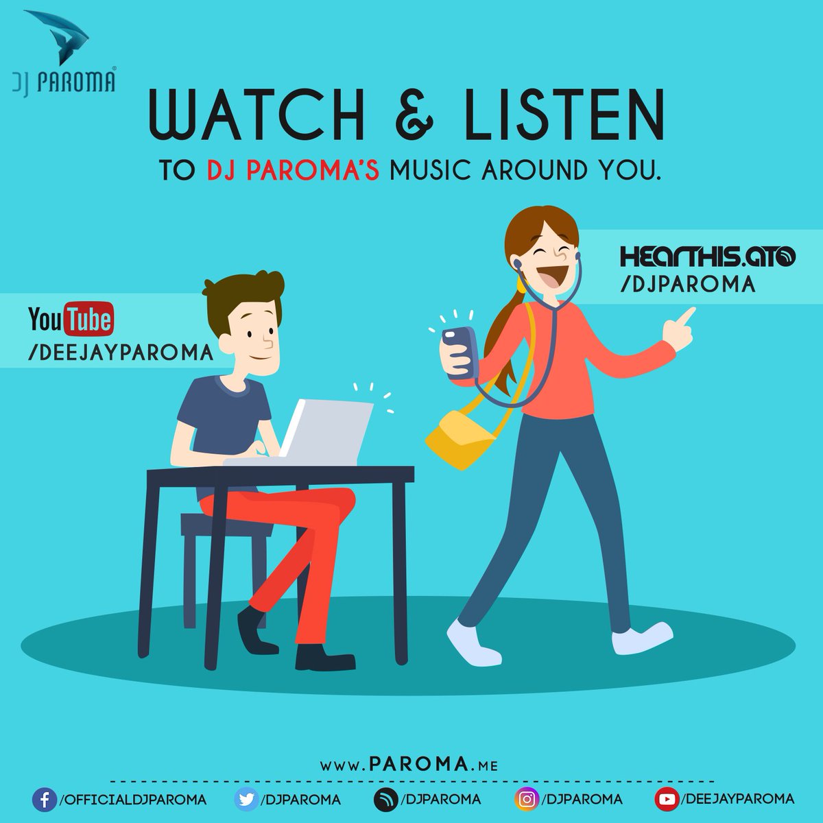 DjParoma's tweet photo. You now know where to watch my videos and hear my remixes :) If not subscribed or followed yet, here's where you can ! 
- #djparoma 💗 https://t.co/TiDouU2F13