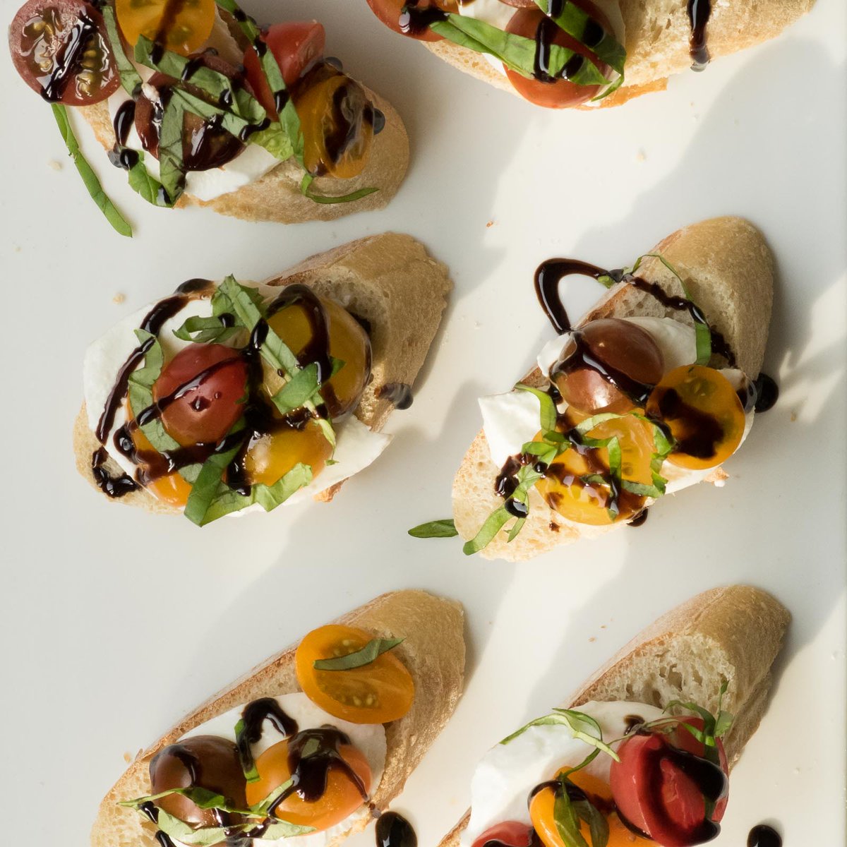 Baguette, cheese, tomatoes, basil and balsamic – aka #lunch perfection!