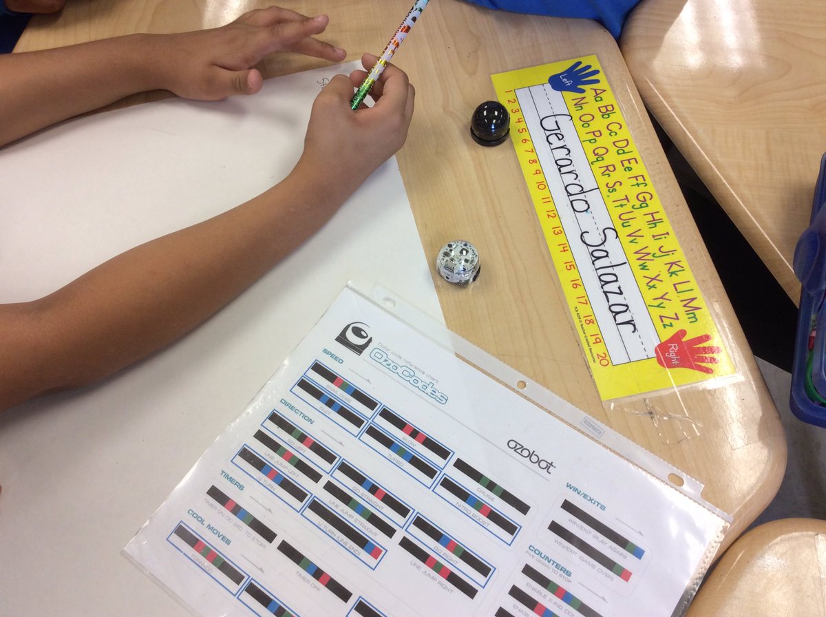lemoncloud34's tweet photo. Ozobot Team Challenge in the works! #parksideproud #steam #ozobots #2ndgrade https://t.co/PTNs48dWcj