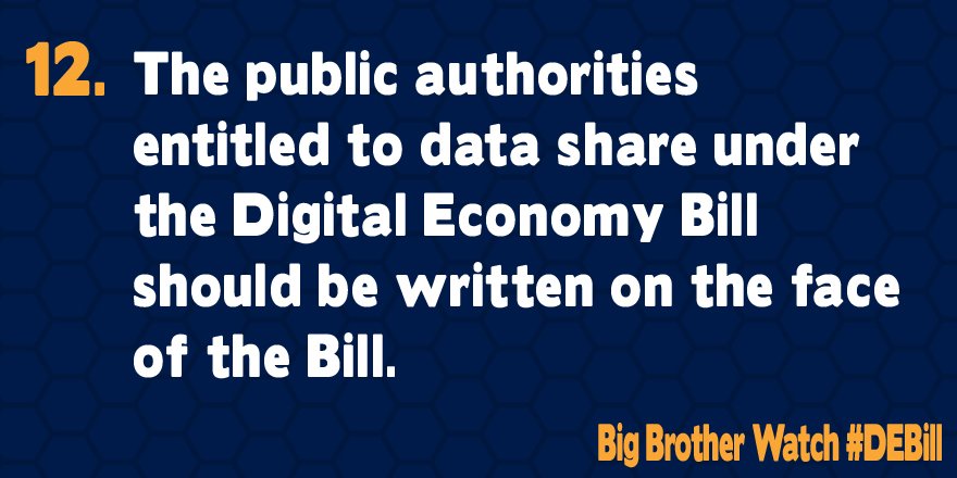 BigBrotherWatch's tweet photo. Should the Arts Council have access to your data?
We don't think so.
Let's hope they're removed today during #DEBill report stage https://t.co/U34FbwvSuE