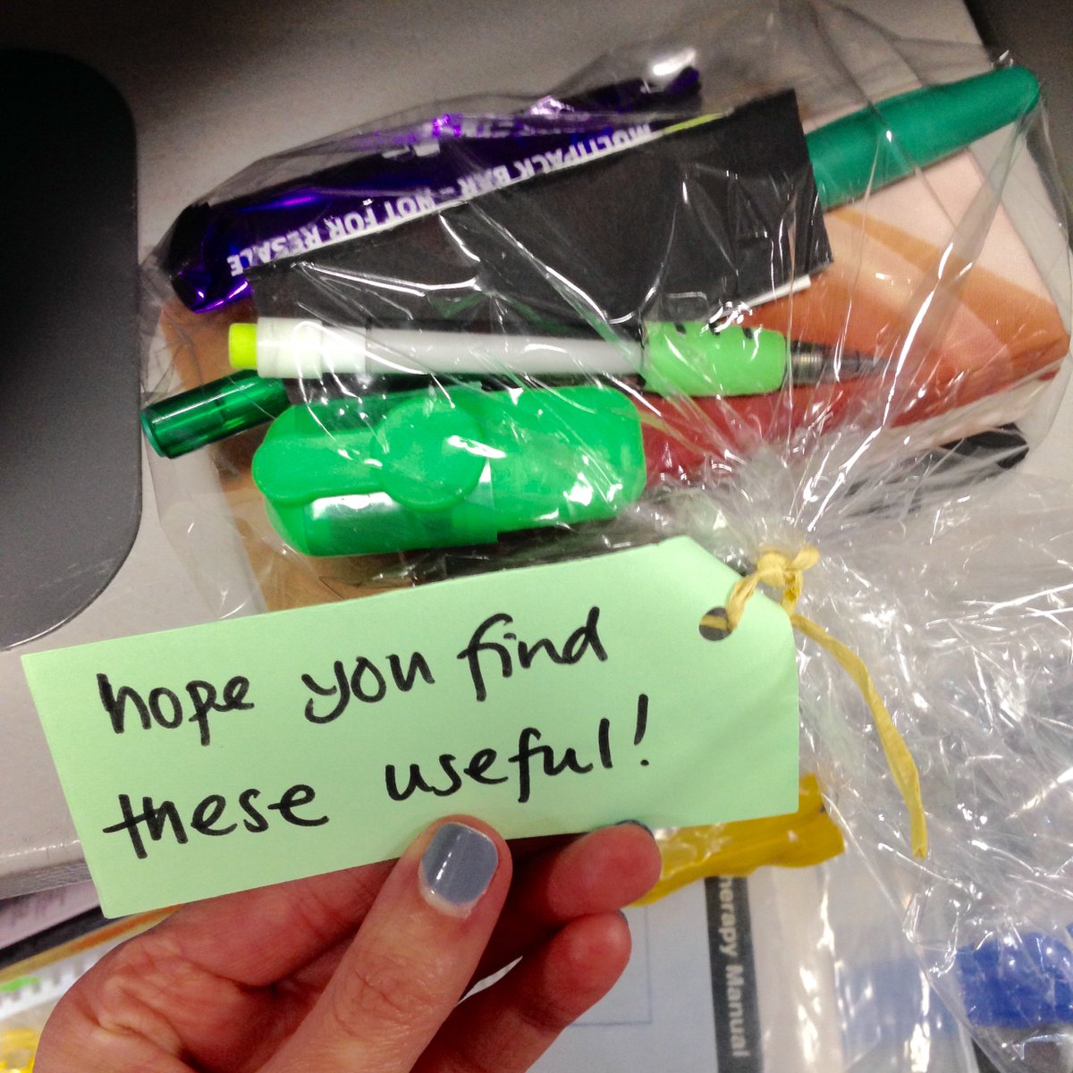 MarjonLibrary's tweet image. A mystery parcel has appeared in the library, we’ve left in in place for the lucky finder! #40Acts #DoLentGenerously #marjonlibrary