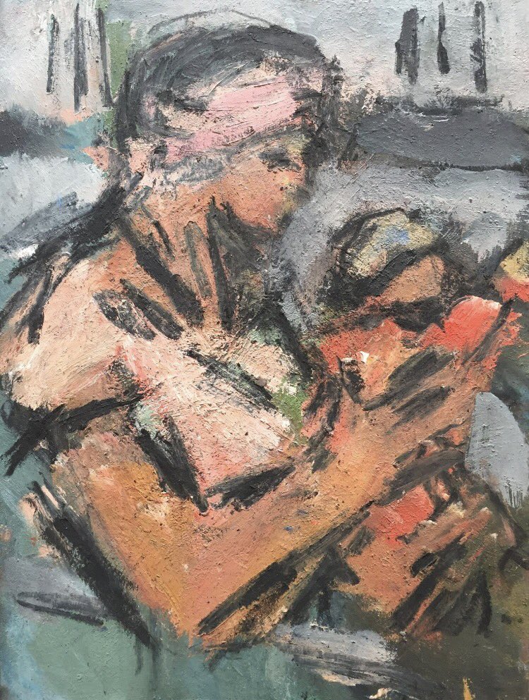 Ghislaine Howard 'Mother and Child, Revisited' in exhibition <a href="/CollectArtLymm/">Collect Art</a> on 24 March and in'The Human Touch' by Michael Howard. #forsale