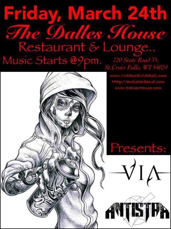 ANTISTARband's tweet photo. @VIARockVIARoll and ANTISTAR this Friday at The Dallas Club in St. Croix Falls, WI. #shows #concerts https://t.co/vH5uMOc9lU