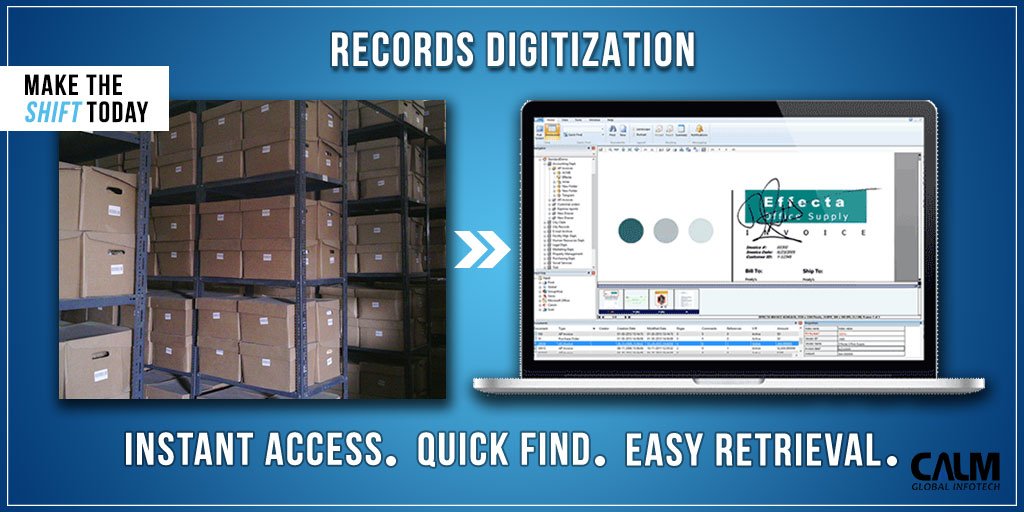 CalmInfotech's tweet image. A Doc Mgmt solution is a great way to organize all of your records in a  central repository for instant access, easy retrieval &amp;amp; security.