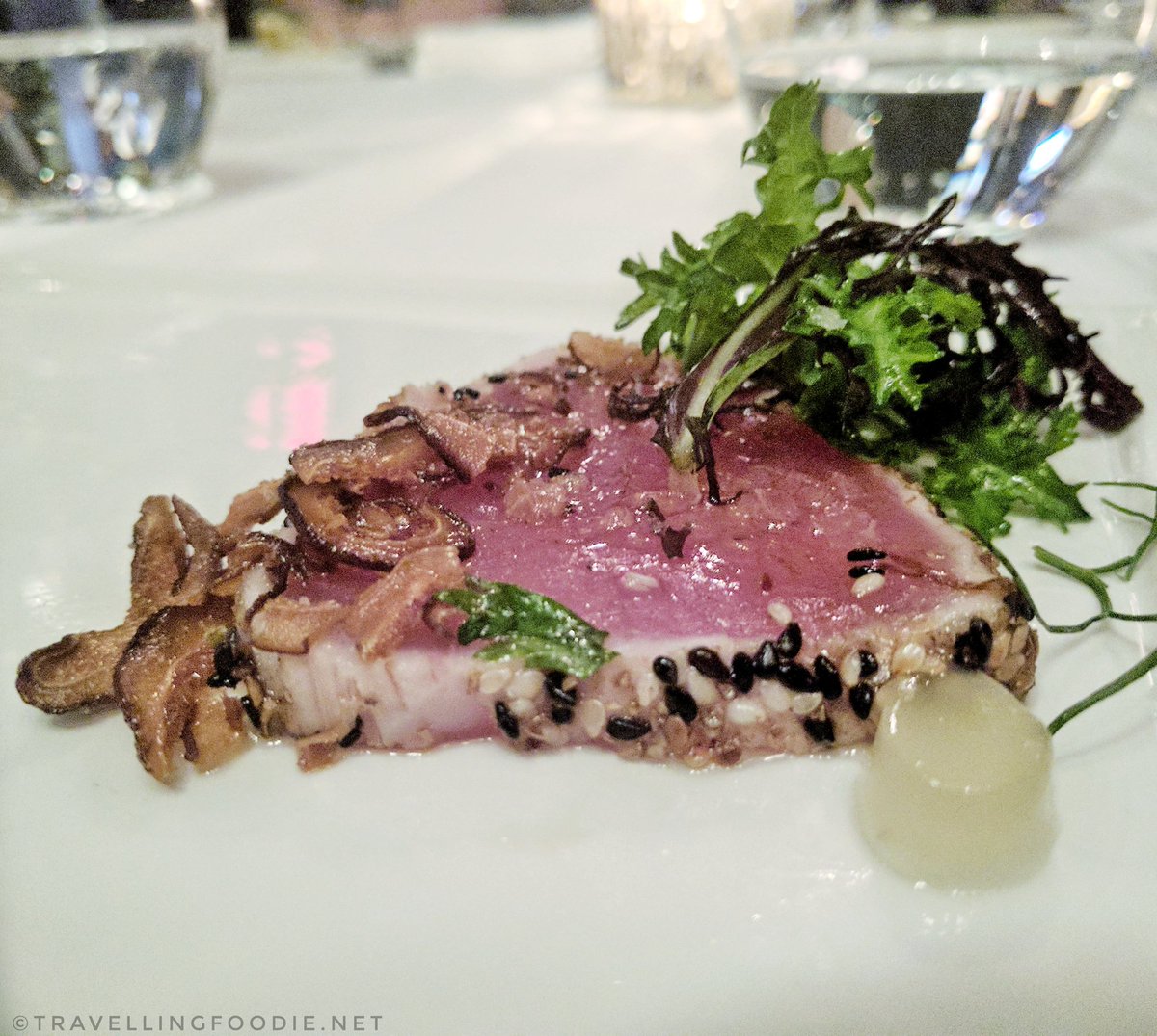 Seared Itsumo Tuna from Air Canada Centre's Platinum Club, Toronto