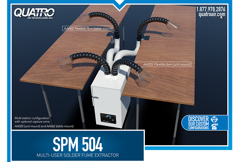 QuatroAir's tweet photo. NEW UNIT: SPM504 – Multi-station, Multi-user, Solder Fume Extractors.
Brochures: https://t.co/zvesnkGKOT https://t.co/KzCvMGz0S4 https://t.co/9qXdjHPFPu