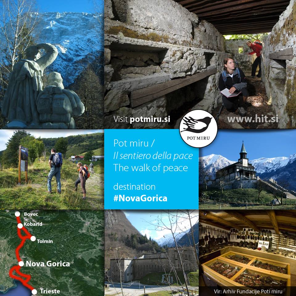 Hituniverseofun's tweet photo. The #WalkofPeace from the #Alps to the #Adriatic #Isonzofront #WW1 (1915 - 17) #destination #NovaGorica #PotMiru - https://t.co/TsoZ0K4gOV https://t.co/snZ21SBjFK