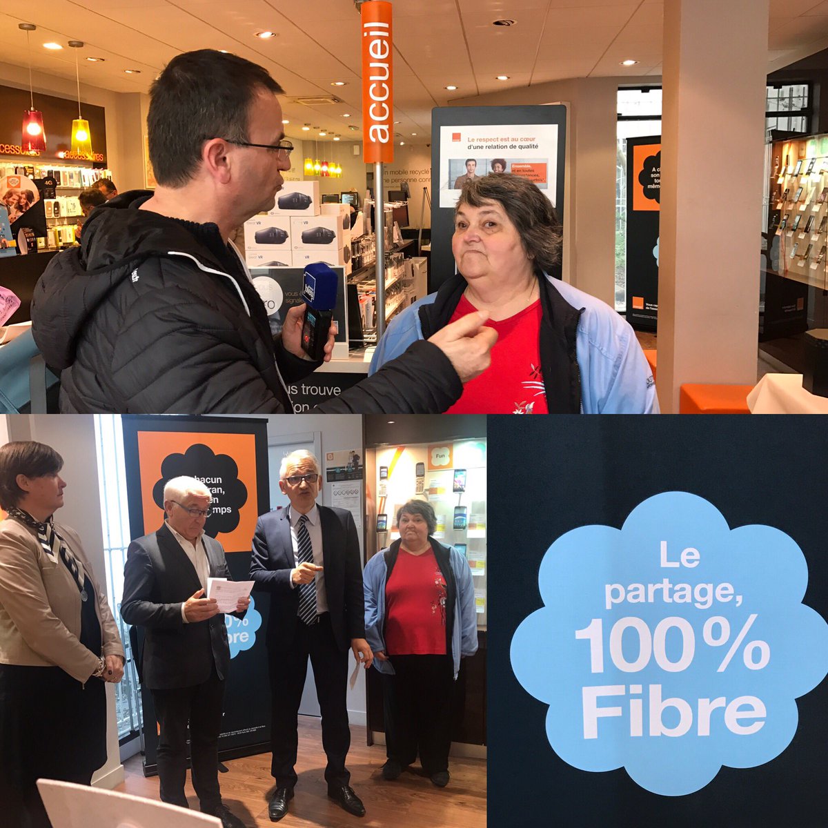 Le #100pour100fibre est déployé à #Bayonne ! Et bienvenue à notre 100.000 ème cliente Fibre #orange #nouvelleaquitaine <a href="/JreneEtchegaray/">Jean-René Etchegaray</a>
