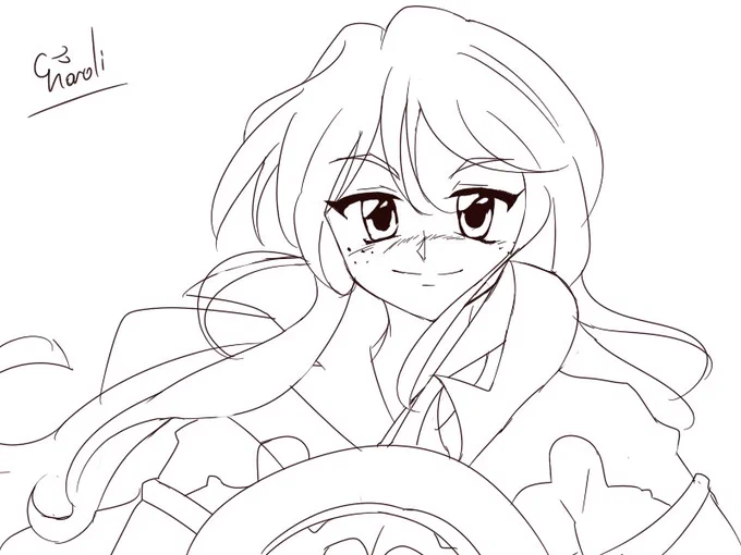 こないだ描いてたジェミニちゃん。色塗ろうと思ってたけどまーいいや。 