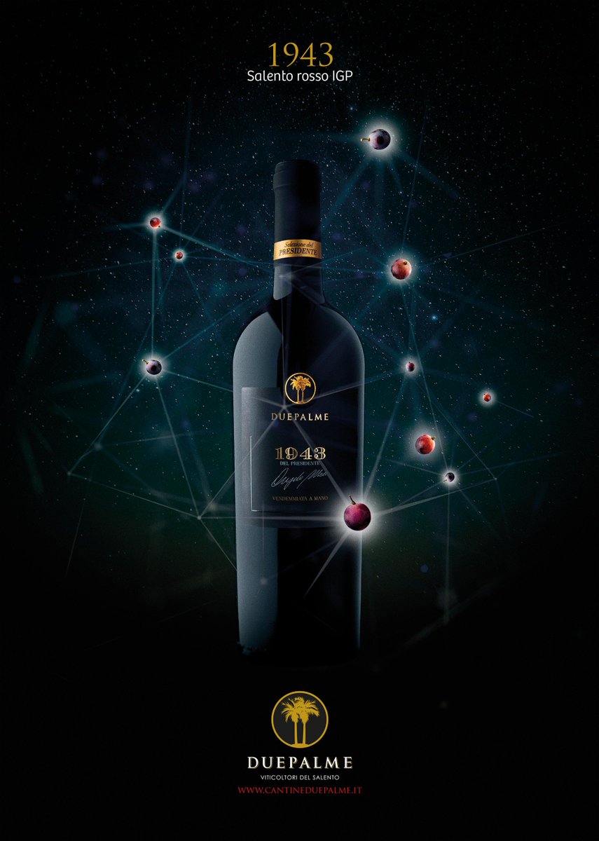 Ecco 1943, un #Salento rosso ottenuto da uve #Primitivo e #Aglianico. cantineduepalme.it #CantineDuePalme #winelovers #CellinoSanMarco