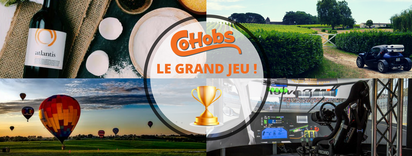 CoHobs's tweet photo. Pour gagner une des 4 Activités Inédites de notre Jeu Concours, 
RDV sur : https://t.co/c4jt6P1apn
#JeuConcours #Bordeaux @BordeauxTourism https://t.co/3EGqiRprsG