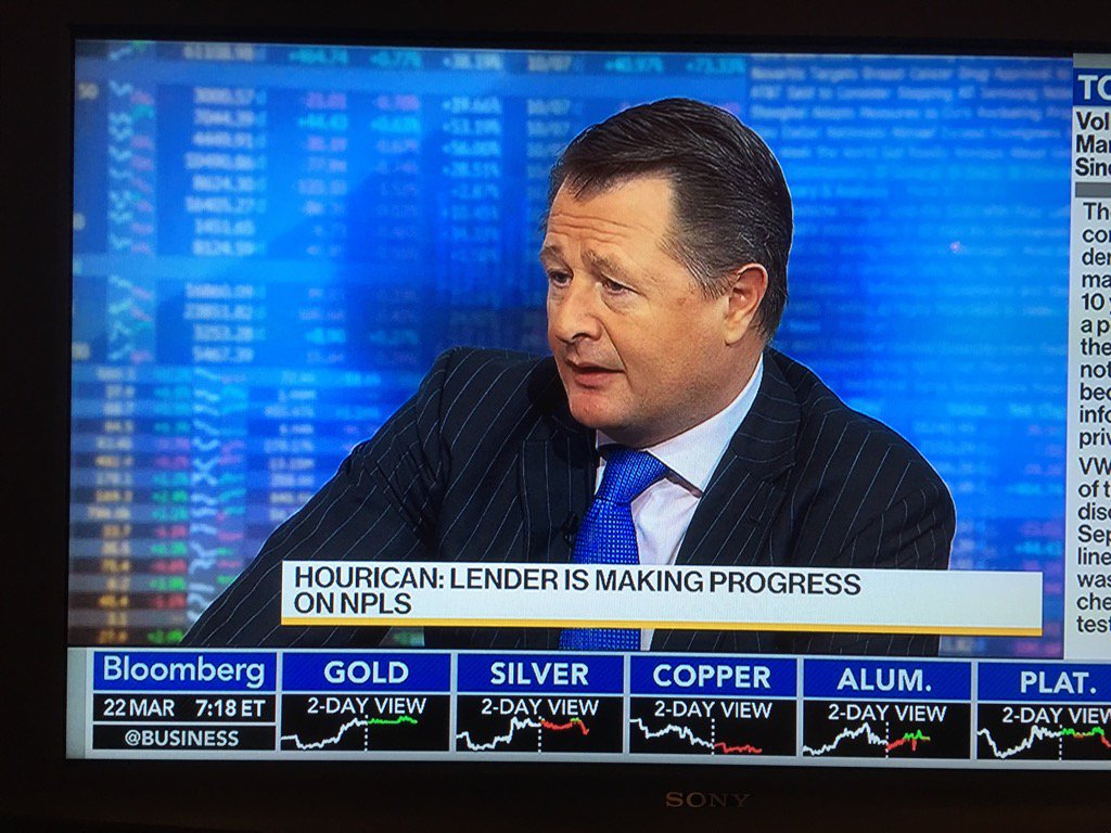 John Hourican live on Bloomberg: "Cyprus is an example of how to get an economy up"