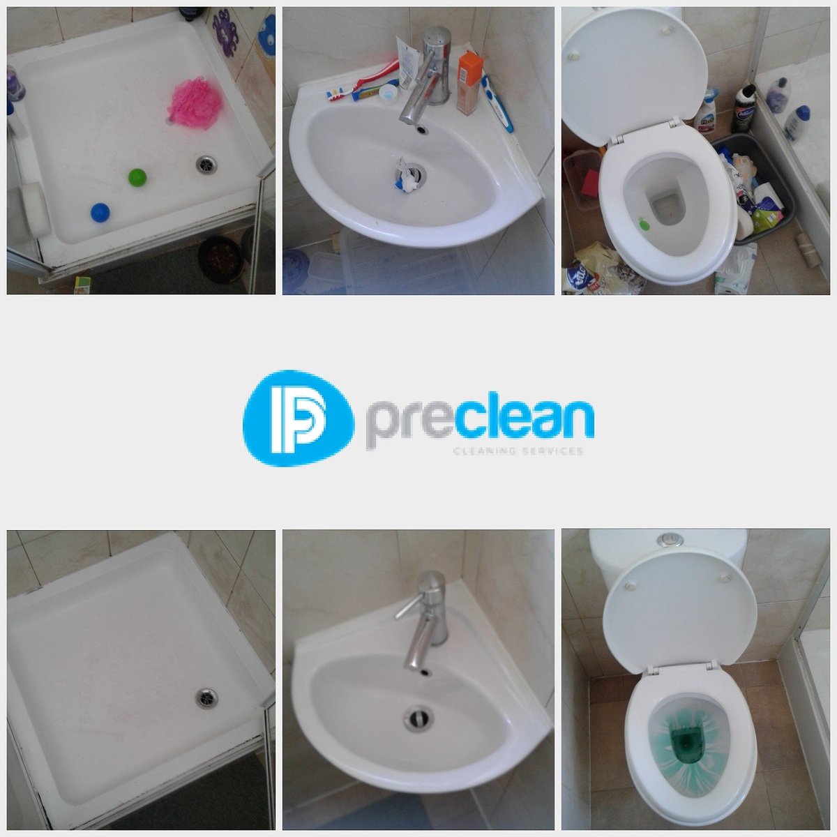 Another sample of great work by the #Preclean team, bathroom deap cleaned at a flat in London #wemeanclean #newwebsitecomingsoon