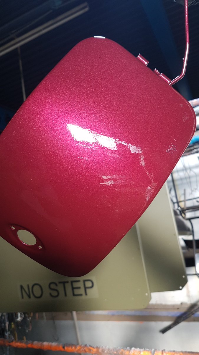 nepcpowdercoat's tweet photo. We wet painted this cover for a Lambretta metallic red and then added a gloss lacquer to give it a high-gloss look. #wetpaint #powdercoating https://t.co/32g9iPpKIB