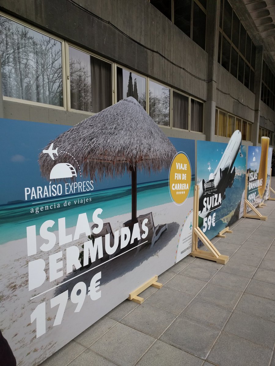ParaisoExpress_'s tweet photo. Soñando con tu #ViajeFinDeCarrera? Pásate por la @unicomplutense en la Facultad de Ciencias de la Información y llévate viajes todo incluido https://t.co/sJDD1WF77b
