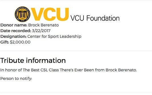BrockBerenato's tweet photo. Time to put our money where our mouth is #CSLNetwork!! #BestClass #CSL100 https://t.co/VkVudnLic8