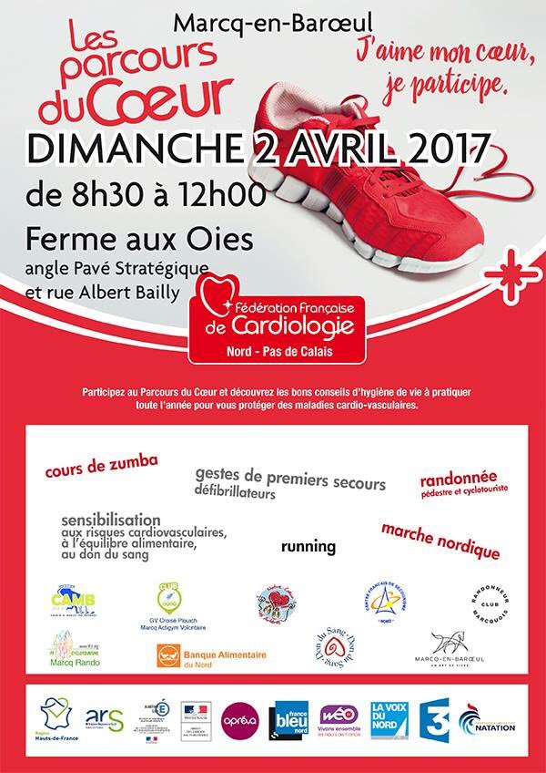 Les #parcoursducoeur à la #FermeauxOies de #Marcq Rdv dimanche 2 avril @fedecardio @hautsdefrance  @francebleu @WEO_TV @lavoixdunord