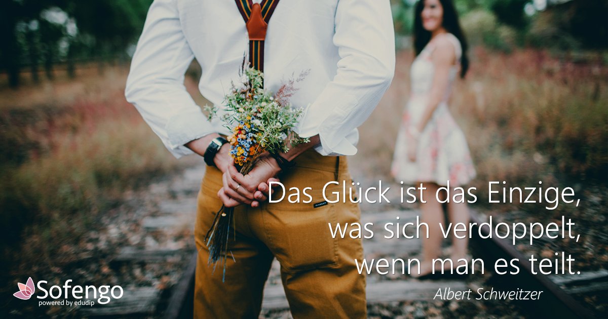 Sofengo's tweet photo. Das Glück ist das Einzige, was sich verdoppelt, wenn man es teilt. #quoteoftheday https://t.co/2YZTJNJJeG
