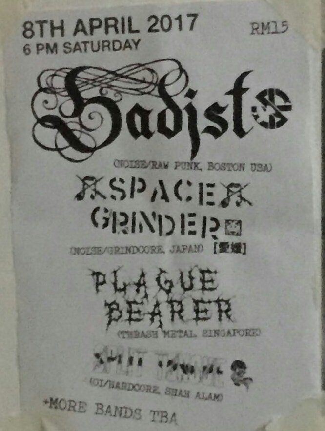 We'll be playing these shows in KL &amp; Melaka for the month of April. Spread the word!