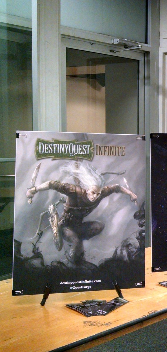 QuestForge's tweet image. A huge thanks to everyone who checked out our #fantasy #gamebook, DestinyQuest Infinite last week @ConBigApple @destiny_quest