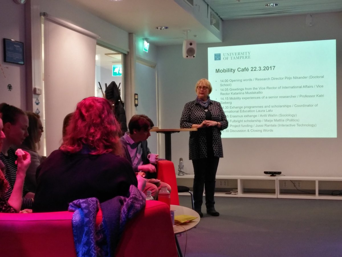 OlliKurkela's tweet photo. Learning about possibilities to go international! Really looking forward to #mobilitycafe https://t.co/nZb9GqtgVK