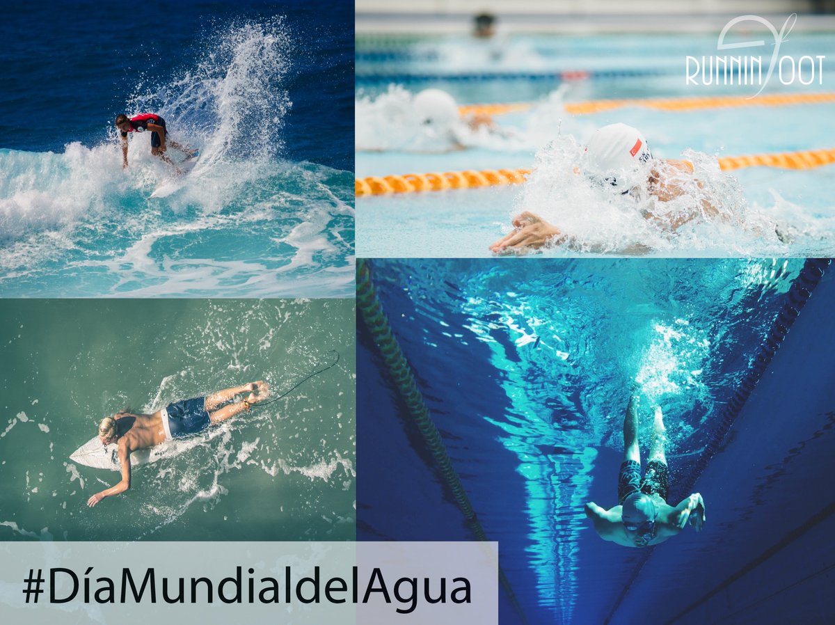 runningfoot's tweet image. #Waterpolo #SUP #Natación #Surf #Piragüismo #Vela #Remo #DiaMundialDelAgua