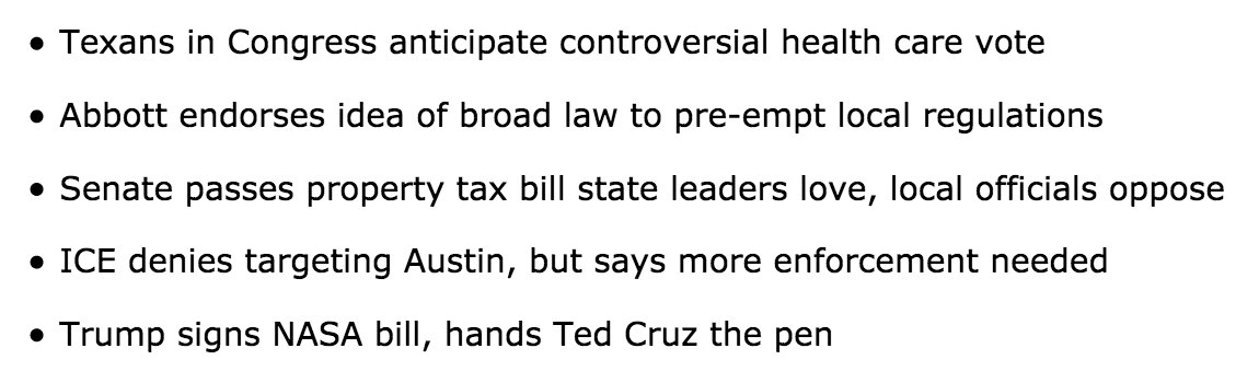 SayfieReviewTX's tweet photo. Sayfie Review Texas is live. Here's what TX politicos will be talking about today >> https://t.co/ZU4CvnLNQr https://t.co/0u4ynie9Sa