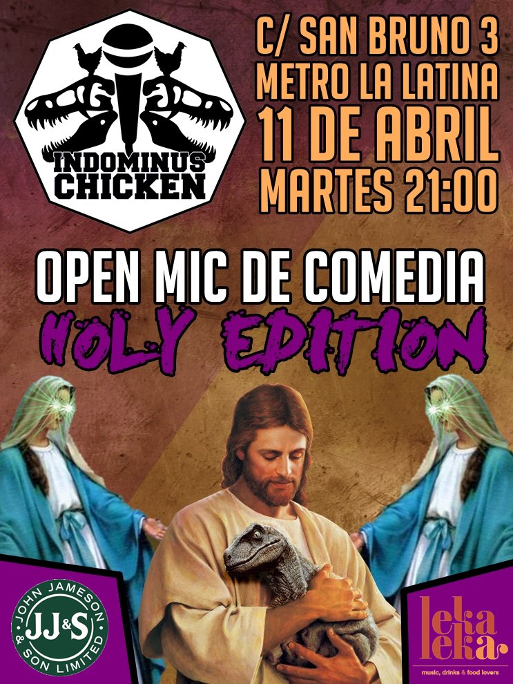 ¿Estás en Madrid en Semana Santa? Pues te ofrezco planes a la altura de las circunstancias: ¡Indominus Chicken!
bit.ly/IndominusChick…