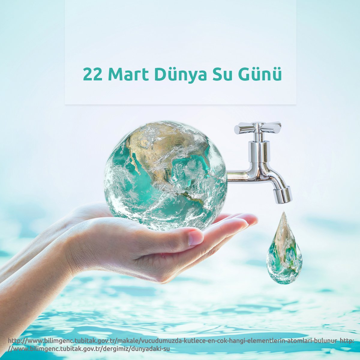 Dünyamızın 4’te 3’ü, vücudumuzun ise %70’i sudan oluşmaktadır. Sudan tasarruf et, yaşama değer kat.