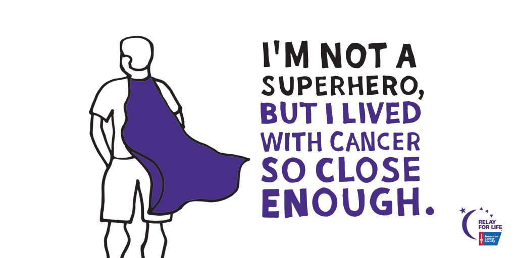 Even on the days that #cancer keeps you from feeling your best, you're still a superhero.