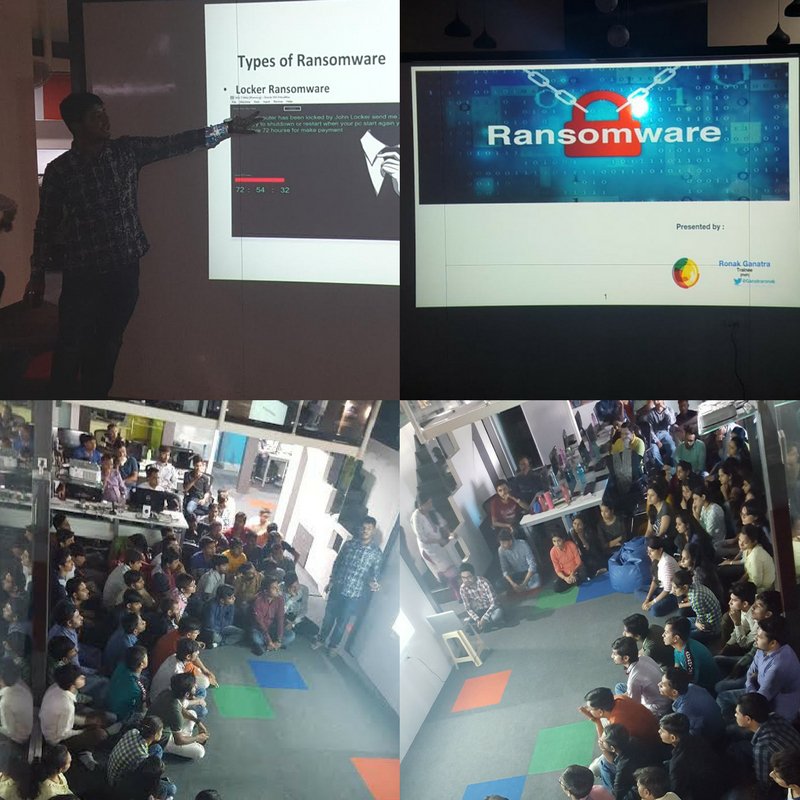multidots's tweet image. #WEDTalks Session-8 on &quot;Ransomware&quot; by @GanatraRonak  @Multidots.
Thanks for your initiative.