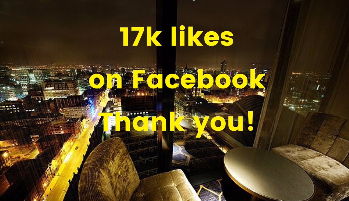 Cloud23Bar's tweet photo. We hit 17k like on Facebook! Wow! Thank you! #ipartyatcloud23 @HiltonMCR @lovin_mcr @ILoveMCR @mancmade @visit_mcr https://t.co/HCteDn73V0
