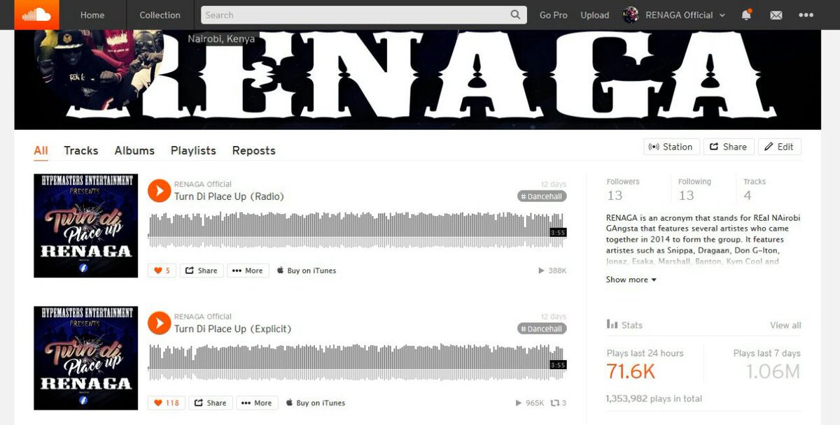 deejay_Jonaz's tweet photo. Men lie,Women lie,but numbers don lie #TurnDiPlace gets1.06M plays in 7days on SoundCloud. Watch the video @YouTube https://t.co/IAQBjSgLQa https://t.co/BGTopnbQKU