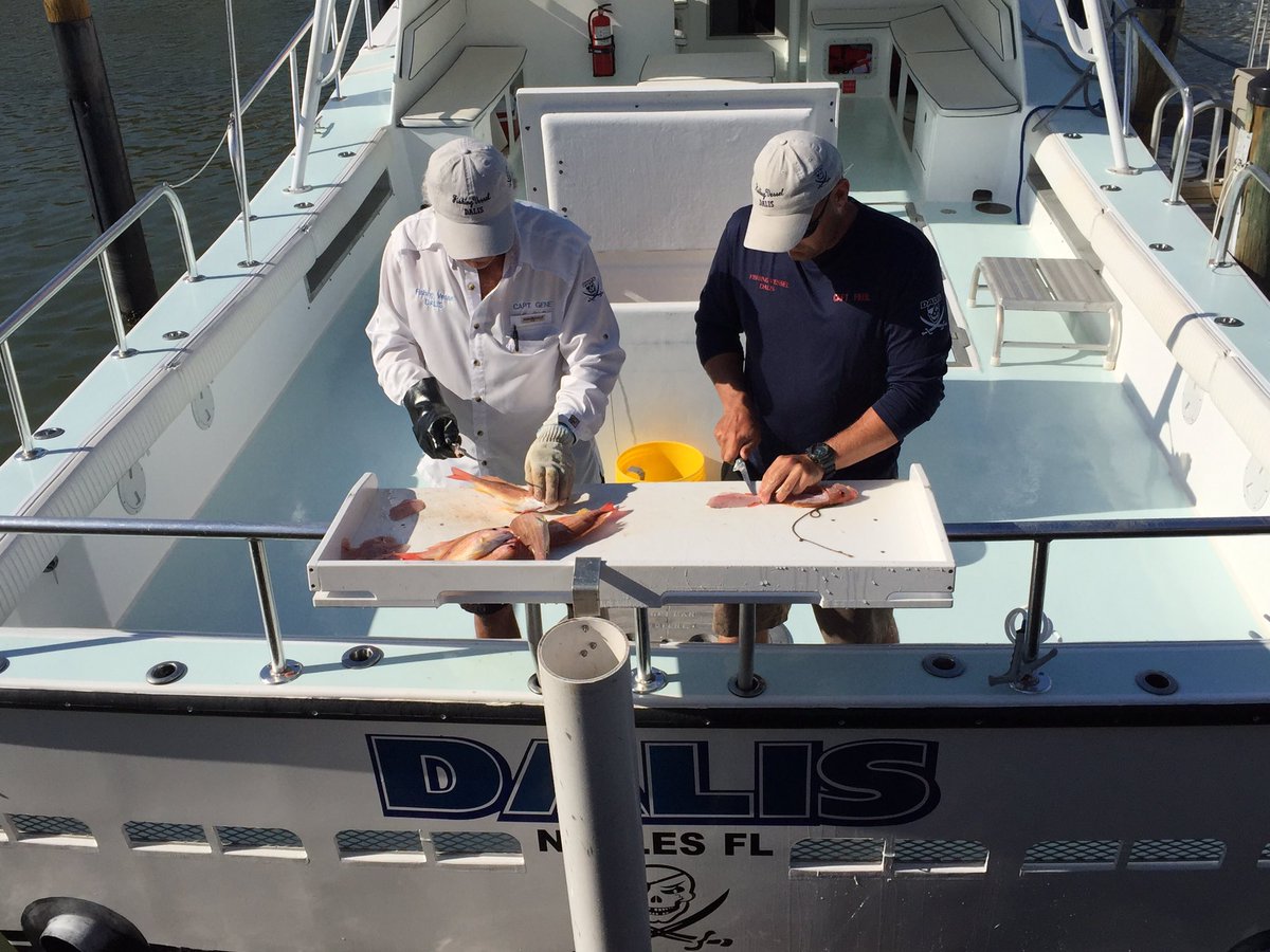 DalisFishing's tweet photo. Captain Gene and Captain Paul filleting fish🎣 !  #killfish  #CityDock https://t.co/GQQWTFlMH9