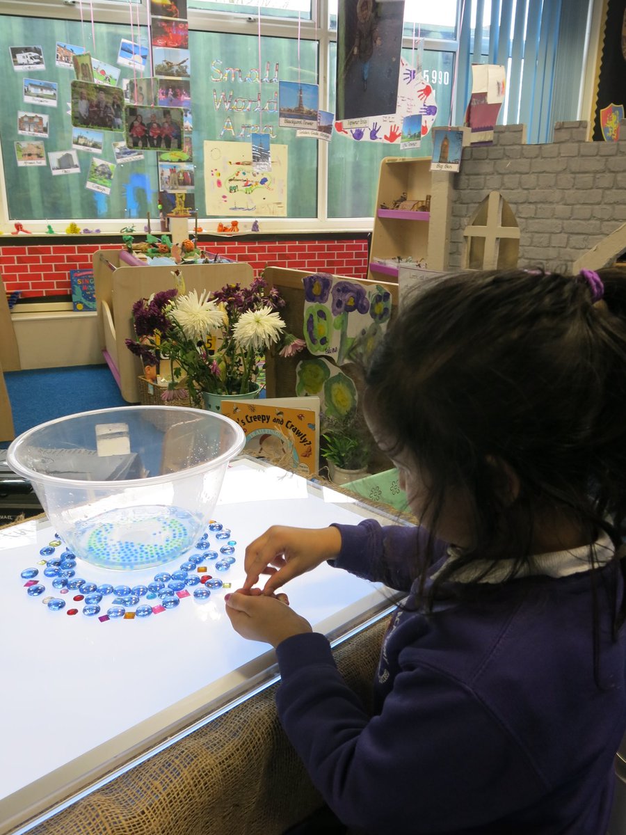 misssmythe_HT's tweet photo. The children have been so intrigued by these water beads leading to lots of great talk ✨💜 #EYFS #earlyyears #inspiredtalk #lightbox https://t.co/KTKhqaQ2i1