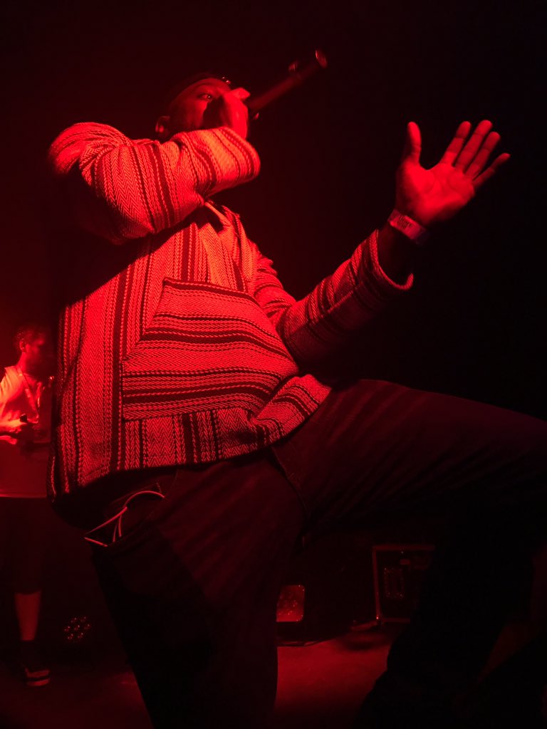 nicola_jdavies's tweet photo. The @THEREALGHETTS Gospel. Taken at @TheRealKano &amp; Friends Showcase #SXSW #dunknowalready #onalevel #grime 🇬🇧 https://t.co/111eYYpB6G