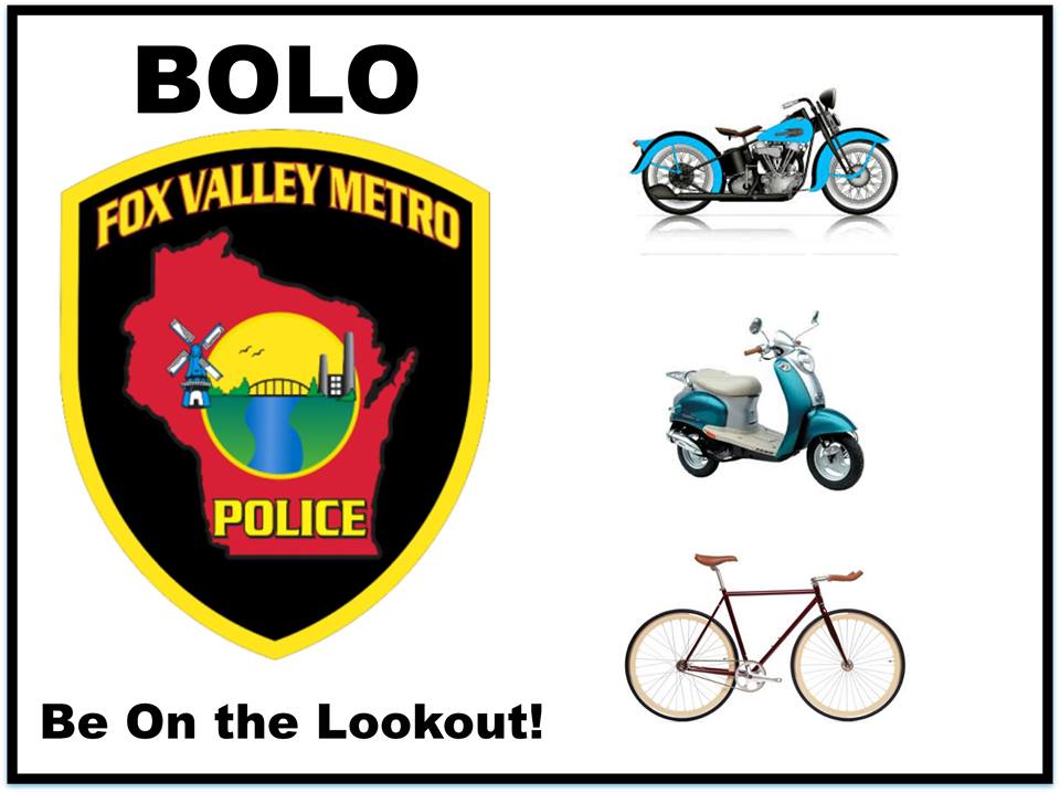 FoxValleyMetro's tweet photo. BOLO: Be on the lookout for Motorcycles and Bikes! Spring is here and our two-wheeled transportation will be increasing! #drivesafe https://t.co/EjIqT7E6H7