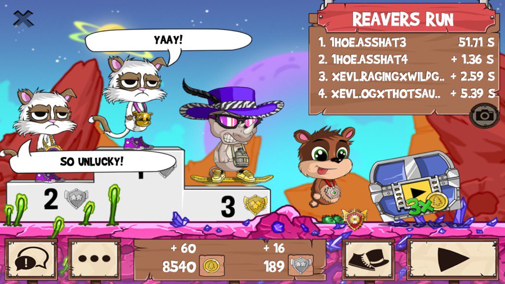 ogXsideXhoe's tweet photo. Get on my level, son! #funrun2 #asshat4 #RagingxWildGran #OGxThotSauce https://t.co/WR2xby1reo