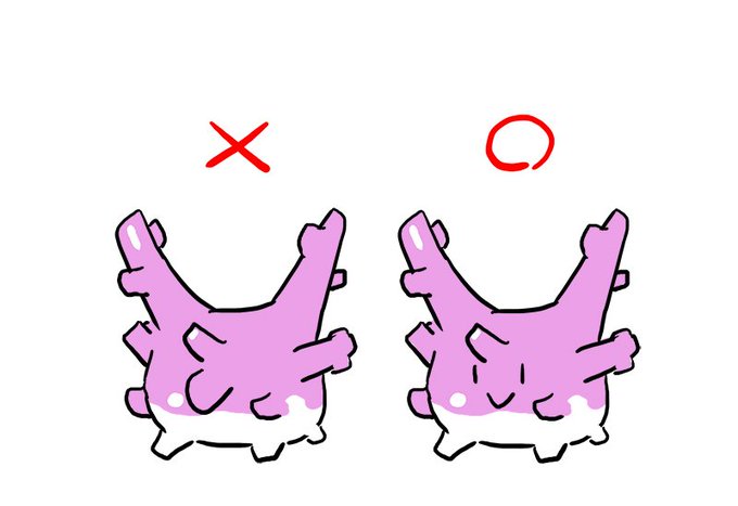 金やってた頃サニーゴを左だと思ってて公式絵みるまで唇でかいポケモンなんだなって認識してました 