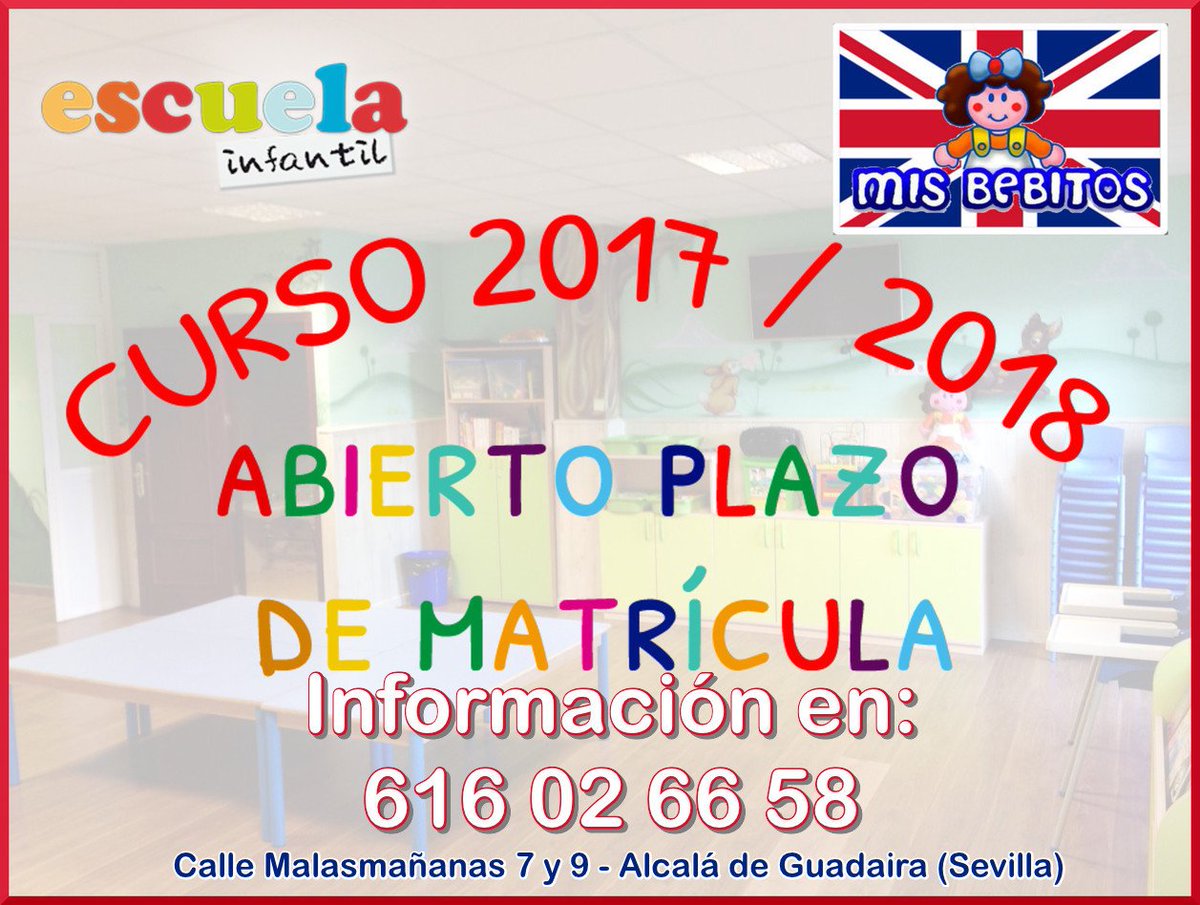 CentroMsBebitos's tweet photo. Recordamos que hemos abierto el plazo de inscripción de nuestra escuela. Si deseas información o conocer nuestra escuela, llámanos https://t.co/5gL8VbygcD