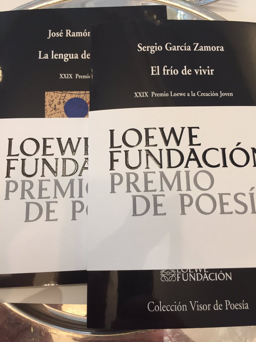 Enhorabuena @LoeweOfficial #LoeweFundacion por la 30 edición del premio de poesía