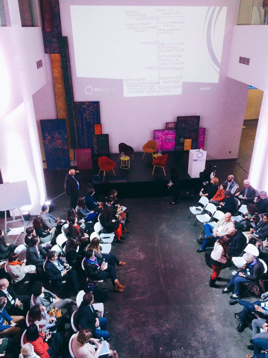 tumocenter's tweet photo. Time to present the group work! This group focused on the 3 C's: Convening, Catalyzing and Capital. Cool! #IID2017 @IIDSummit https://t.co/K544JARsjU