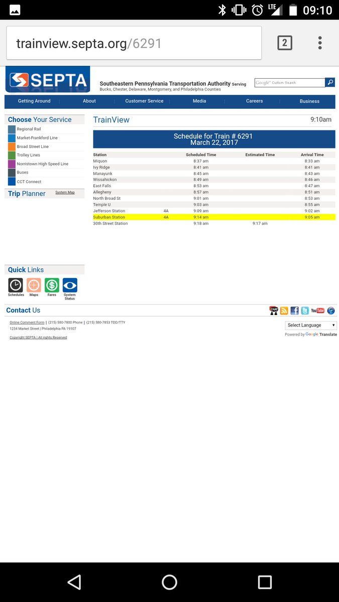 A lot of <a href="/SEPTA/">SEPTA</a> riders missed their train this morning bc train 6291 departed early. Unforced error. cc: <a href="/SEPTA_SOCIAL/">SEPTA_SOCIAL</a> <a href="/PlanPhilly/">PlanPhilly</a>