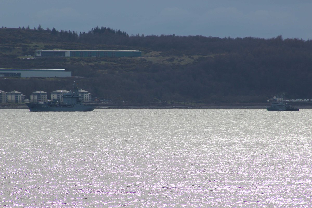 ArgyllSeaGlass's tweet photo. @NavyLookout German ships Donau & Siegburg & Estonian HS Kerkini on the #Clyde passing #ClochPoint #JW171 #JointWarrior @RNinScotland https://t.co/rxB9CcKYHP