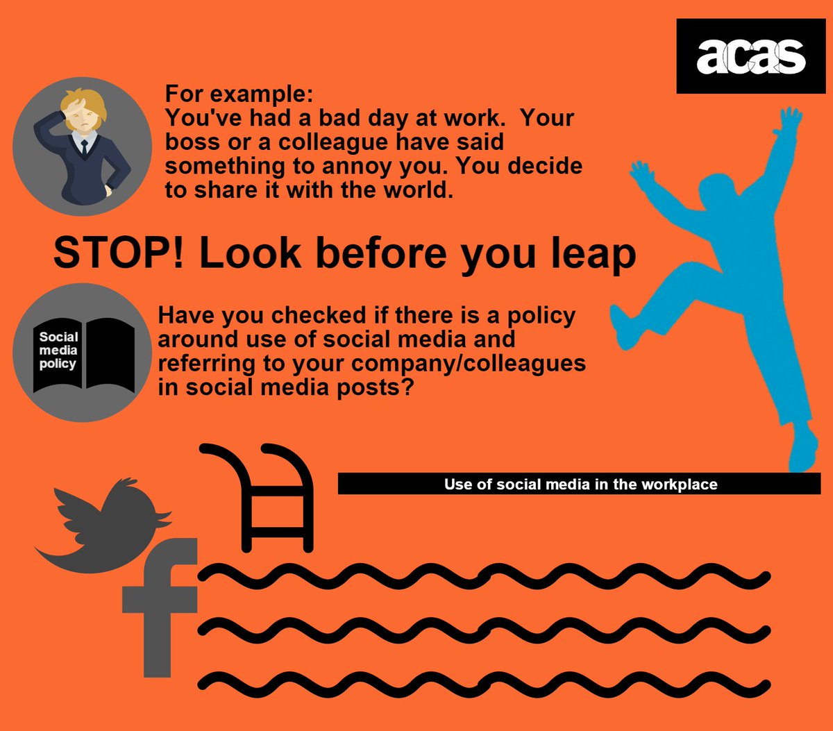 acasorguk's tweet photo. An employer should include guidance on the use of social media in any bullying or disciplinary policy https://t.co/4QWU9zSeED #HRSpringClean https://t.co/nqvA3zP0Kn