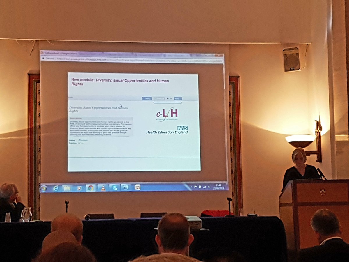 Catherine O'Keeffe spreading the word about the new Educator Hub created in partnership with HEE e-LfH #LaSETEL2017 @HEE_TEL