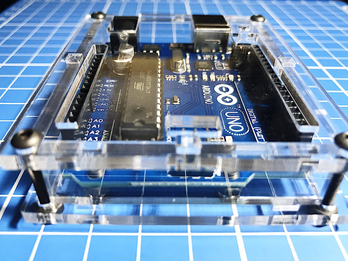 ebtenorio's tweet image. My Cloned Arduino board, inside its acrylic casing. I am proud to own one! #arduino #arduinounor3
