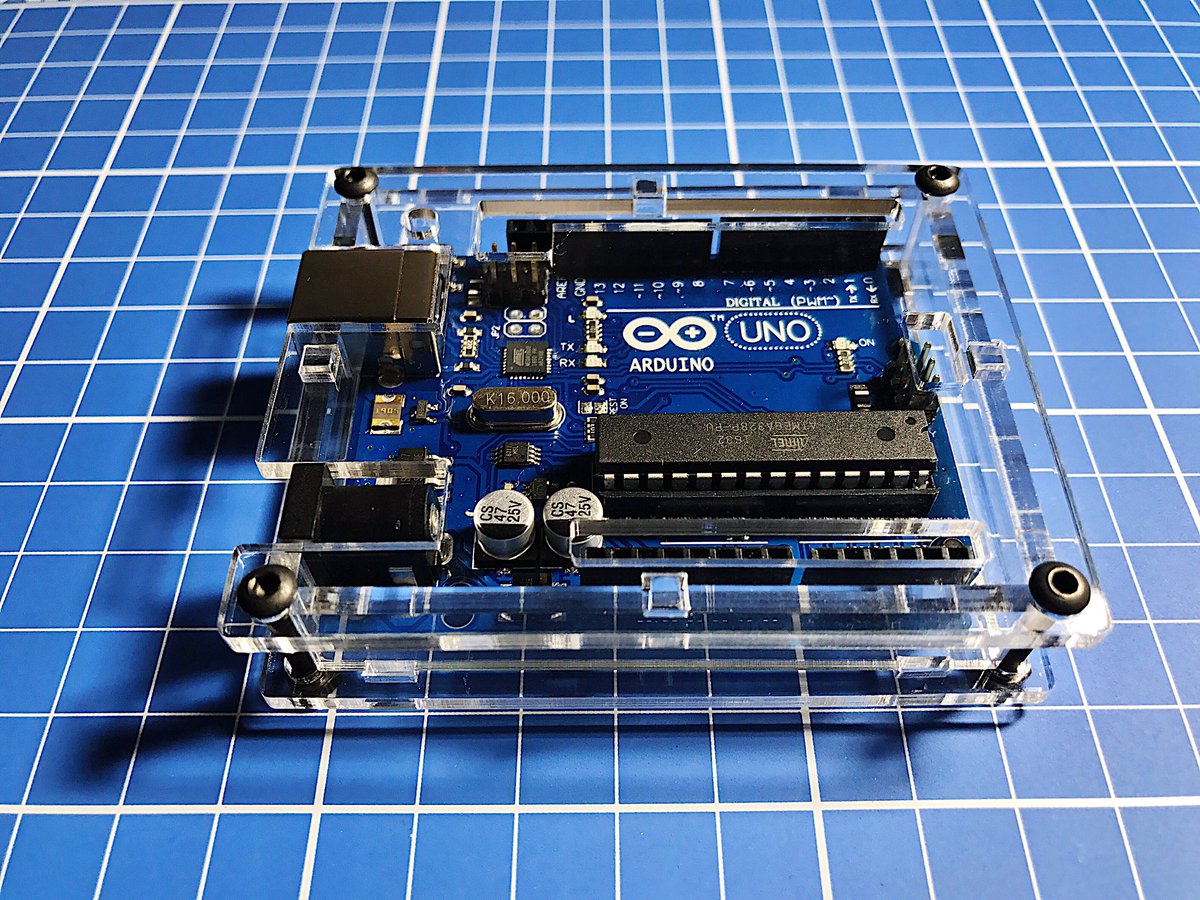 ebtenorio's tweet image. My Cloned Arduino board, inside its acrylic casing. I am proud to own one! #arduino #arduinounor3