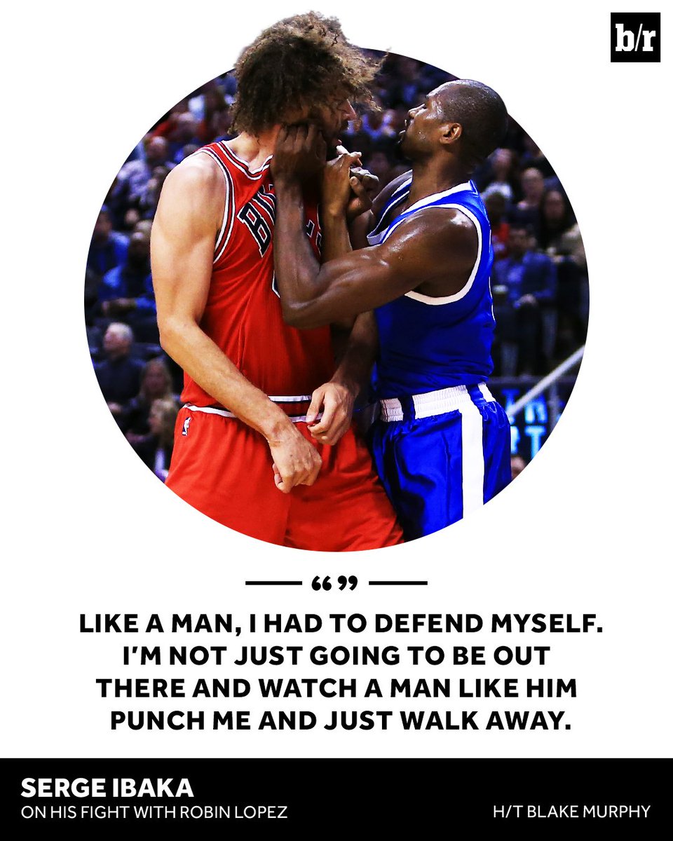 BleacherReport's tweet photo. No regrets from Serge Ibaka. https://t.co/qZtor3k2M6